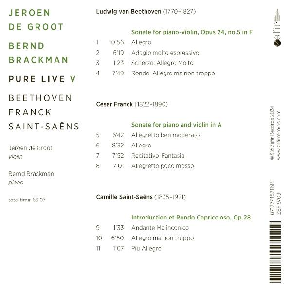 Album-Cover mit Komponisten und Werkliste. Jeroen de Groot, Bernd Brackman.