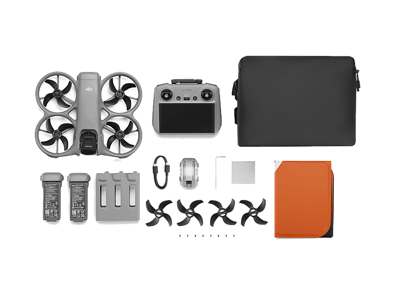Dron - DJI Avata 360 Fly More Combo (RC 2) , 64 MP, 23min Autonomía, Visión 360°, Vídeo HDR en 8K/60 fps, Detección Obstáculos Omnidireccional, Gris