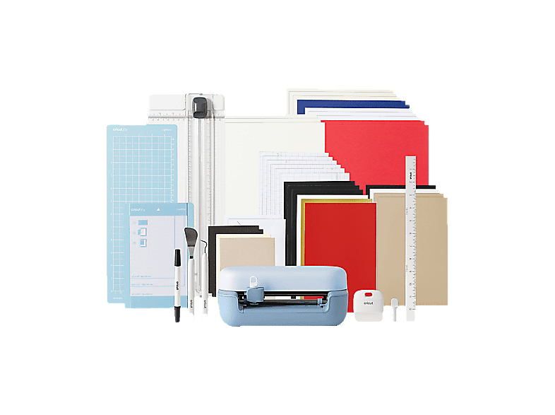Cricut Joy™ 2 + Pack Essential, Bluetooth, Compatible con más 75 materiales, Azul