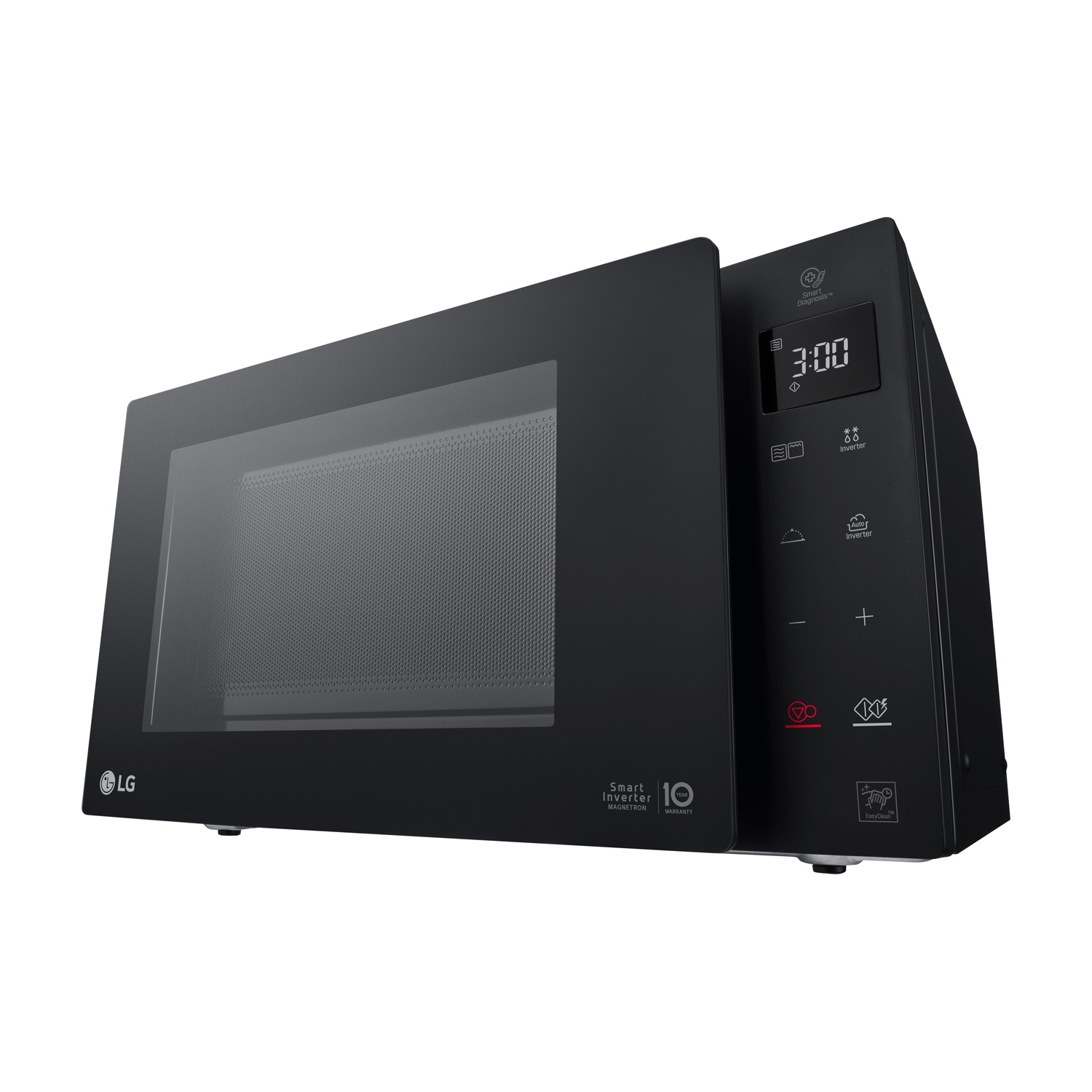 Forno a microonde LG nero con display digitale e pannello comandi.