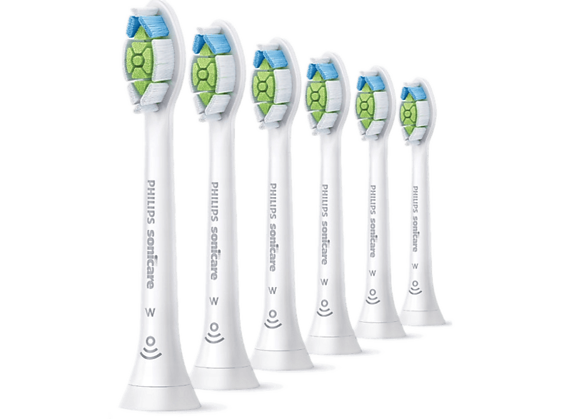 Oryginalne końcówki Philips Sonicare W2 HX6066/87 Średnio miękkie włókna (6 szt.) (Wybielające)