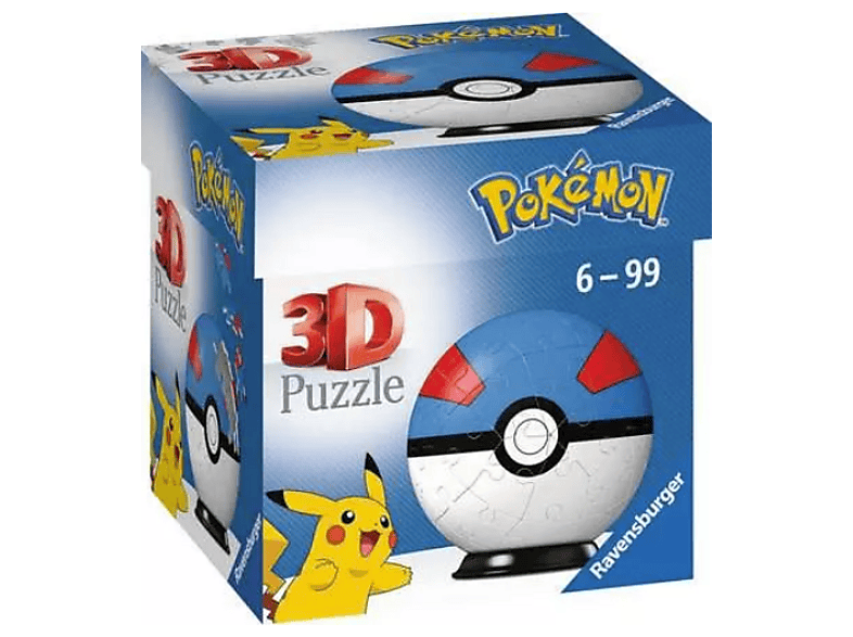 Ravensburger 11265 3D Puzzle-Ball Pokémon Superball 3D Puzzle