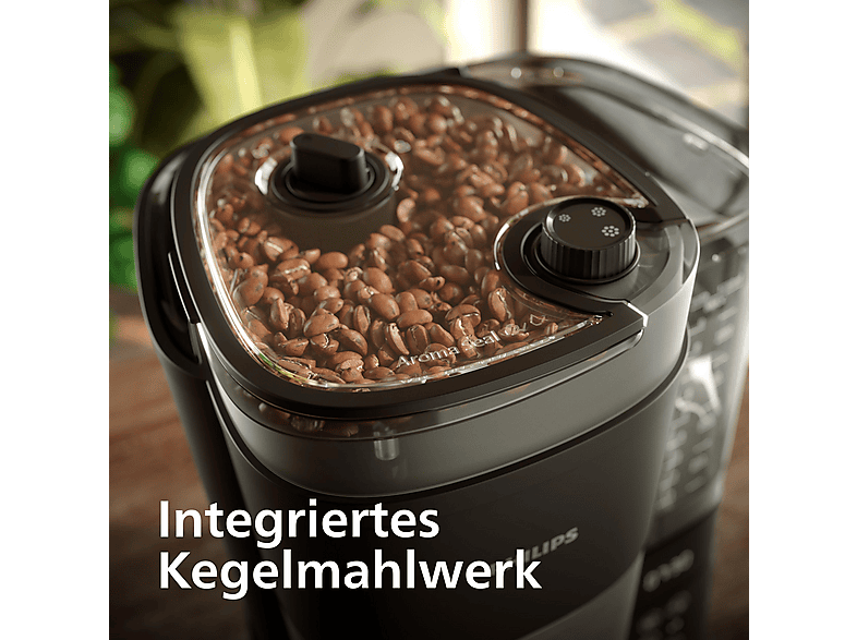 Philips HD 7888/90 All-in-1 Filterkaffeemaschine mit integriertem Mahlwerk Schwarz — Foto 3 von 5