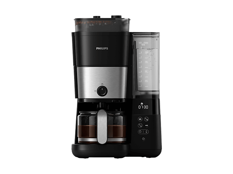Philips HD 7900/90 All-in-1 Brew Duo-Bohnenbehälter Filterkaffeemaschine mit integriertem Mahlwerk Schwarz