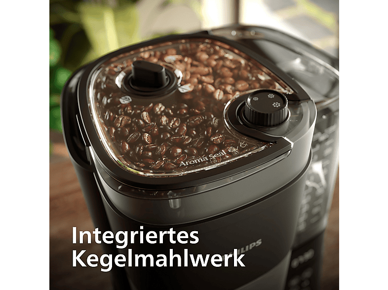 Philips HD 7900/90 All-in-1 Brew Duo-Bohnenbehälter Filterkaffeemaschine mit integriertem Mahlwerk Schwarz — Foto 3 von 5