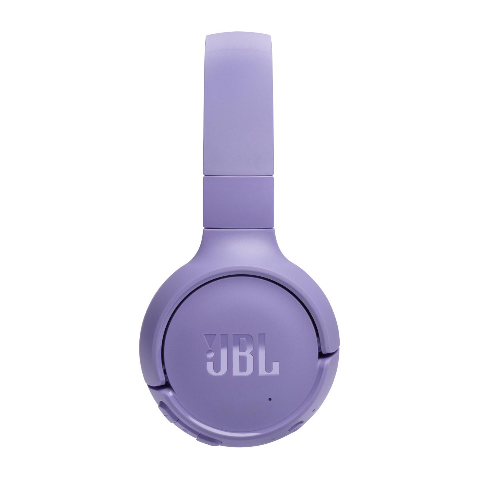 Lila JBL Kopfhörer mit weißem Hintergrund.