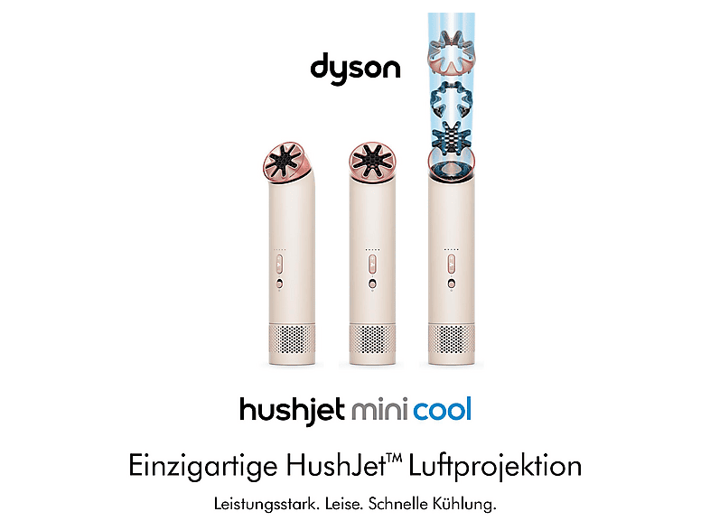 Dyson 641013-01 HUSHJet mini cool Tragbarer Ventilator Pale Pink (40 Watt, 1 bis 5 + Boost Mode Geschwindigkeitsstufen) — Foto 2 von 5