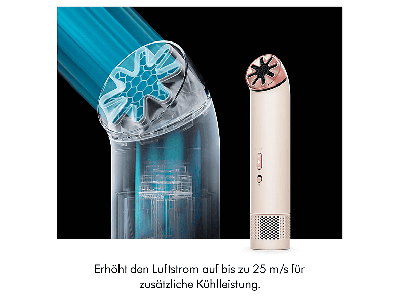 Dyson 641013-01 HUSHJet mini cool Tragbarer Ventilator Pale Pink (40 Watt, 1 bis 5 + Boost Mode Geschwindigkeitsstufen) — Foto 4 von 5