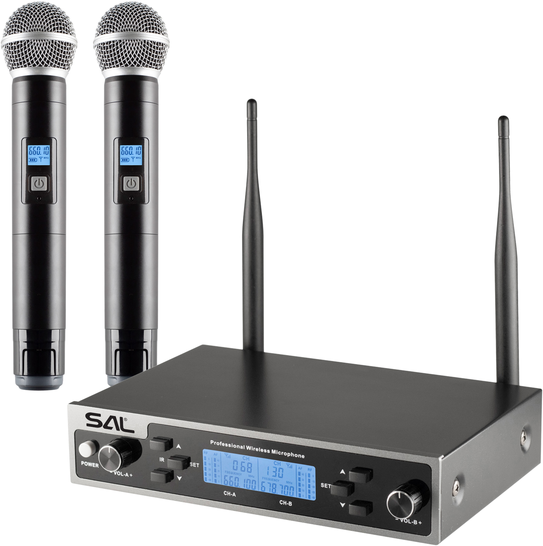 SAL Professzionális vezeték nélküli mikrofon szett (MVN610)