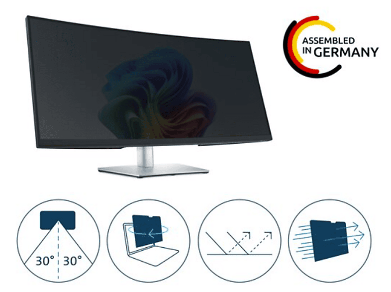 Kensington Blickschutzfilter 2-fach, abnehmbar für 34" Curved-Bildschirme 21:9; Sichtschutzfolie----Sichtschutzfolie — Foto 2 von 3