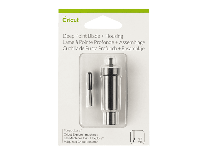 Accesorio para Plotter - Cricut Cuchilla Profunda, Compatible con Maker Explore, Negro