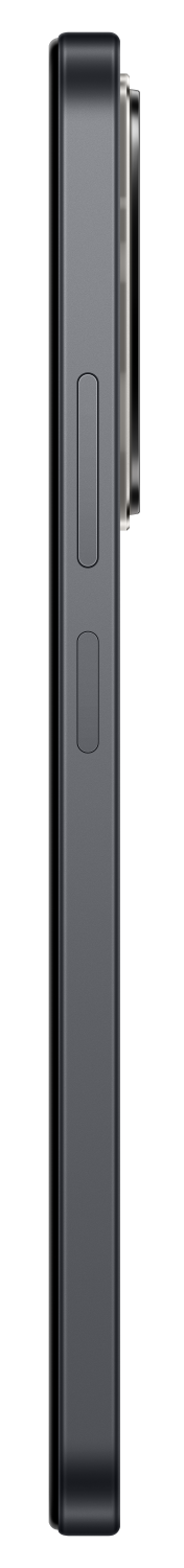 Szary smartfon z profilu z przyciskami bocznymi i modułem kamery.