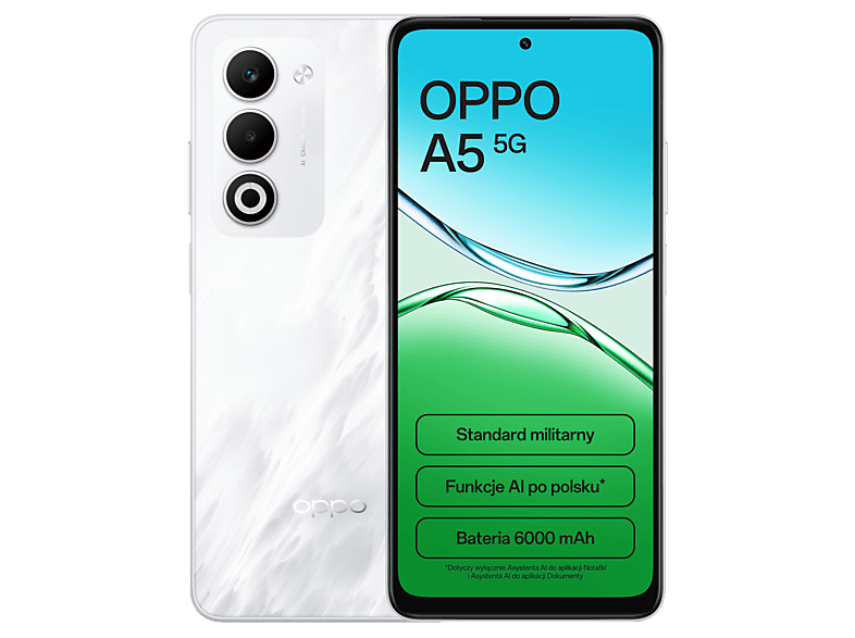 OPPO A5 5G 4/128GB 6,67" 120Hz 50Mpix Biały