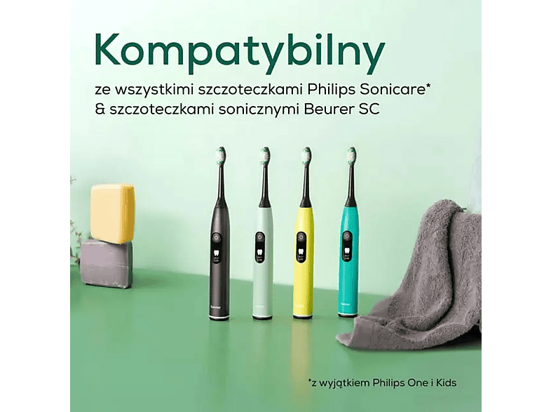 Beurer Końcówki do szczoteczki Premium Whiten 4 sztuki – zdjęcie 2
