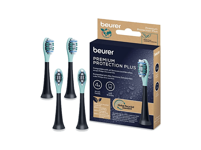 Beurer Końcówki do szczoteczki Premium Protection Plus 4 sztuki