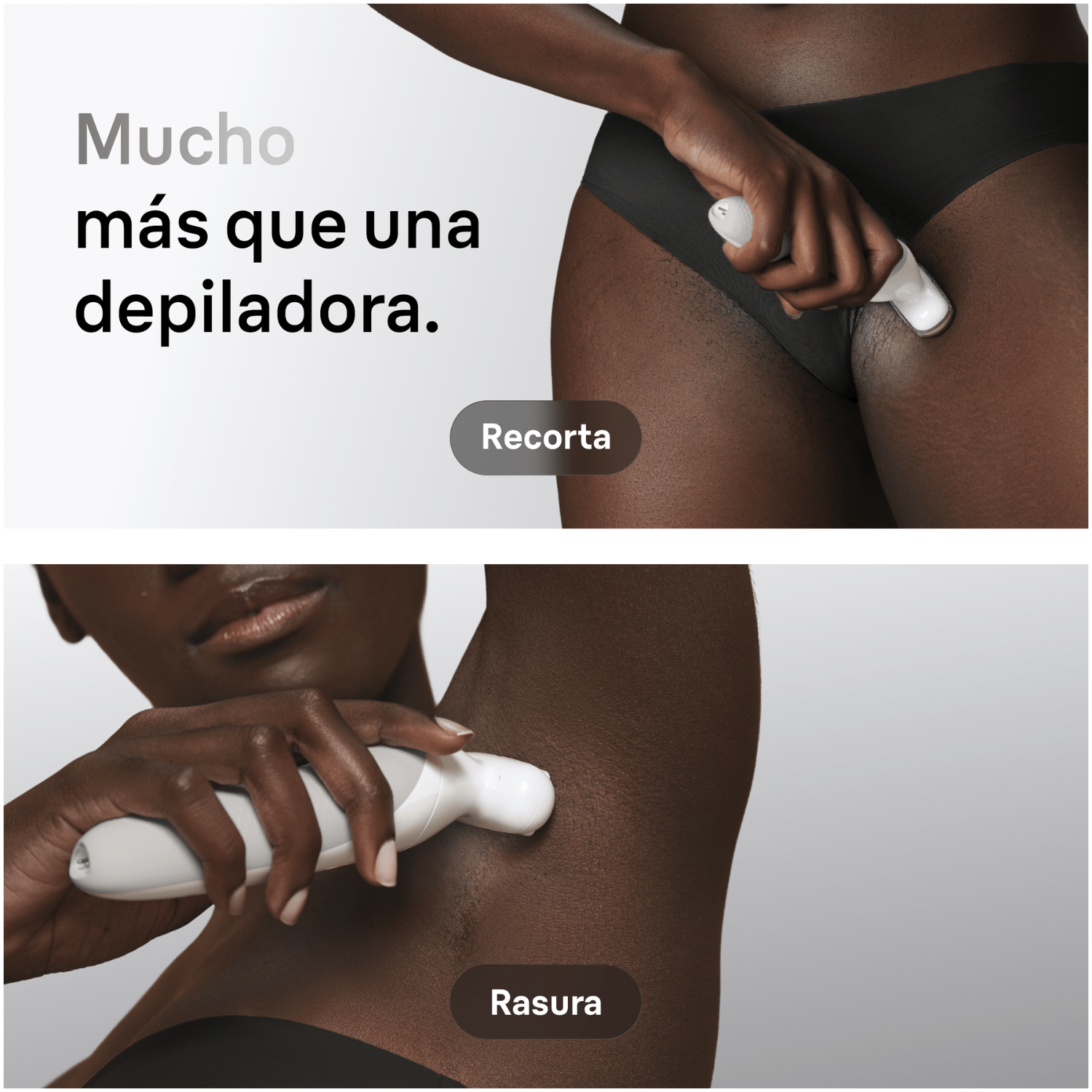 Mucho más que una depiladora. Recorta. Rasura. 
