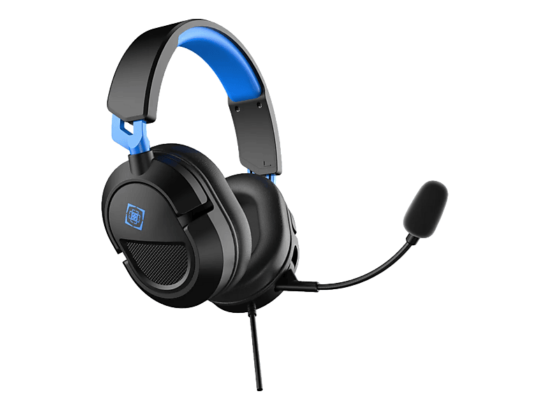 DELTACO DH130 (PS5/PS4), Over-ear Gaming Headset Schwarz/Blau