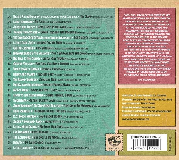 CD-Rückseite mit Songliste, Liner Notes und Barcode.