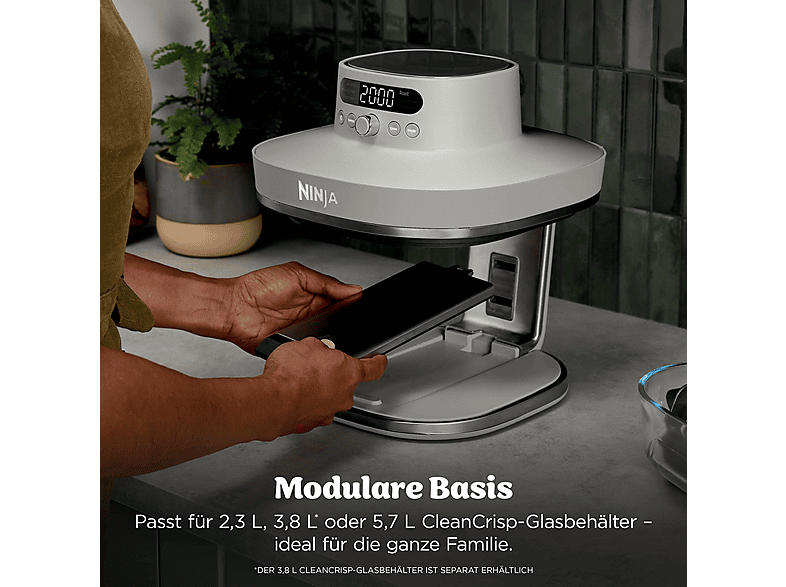 NINJA AS101EULG CRISPi PRO XL 7-in-1 Air-Fryer Heißluftfritteuse