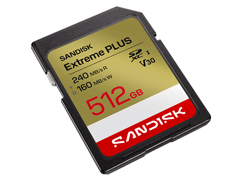 SANDISK Extreme® PLUS SD UHS-I-KARTE, 512GB Speicherkarte — Foto 2 von 4