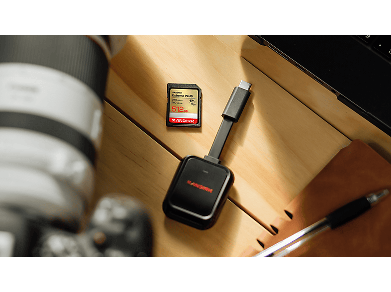 SANDISK Extreme® PLUS SD UHS-I-KARTE, 512GB Speicherkarte — Foto 3 von 4