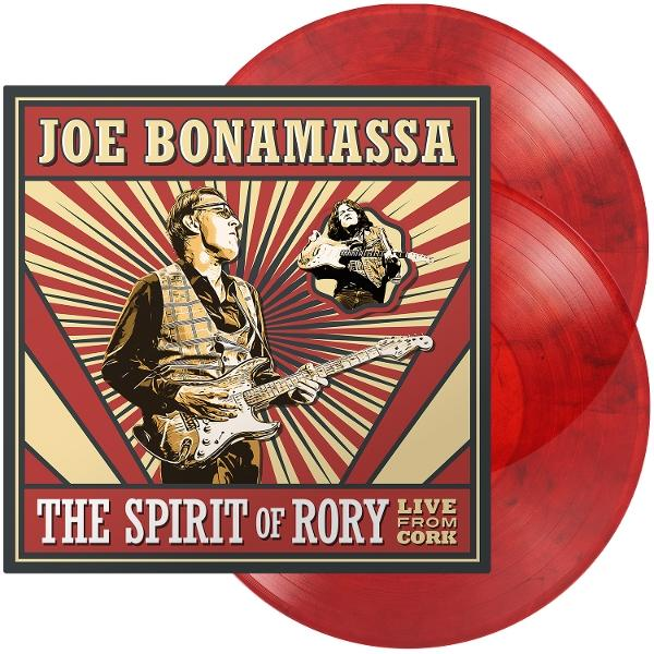 Joe Bonamassa Albumcover mit zwei roten Schallplatten.