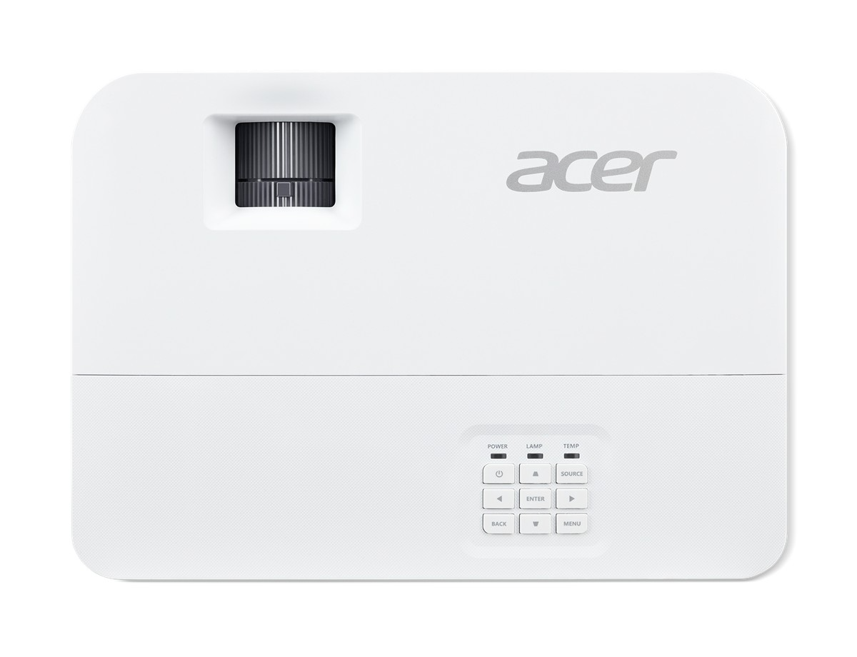 Feh0r Acer projektor lencs0vel fel0l 0s vez0rl0panellel alul.