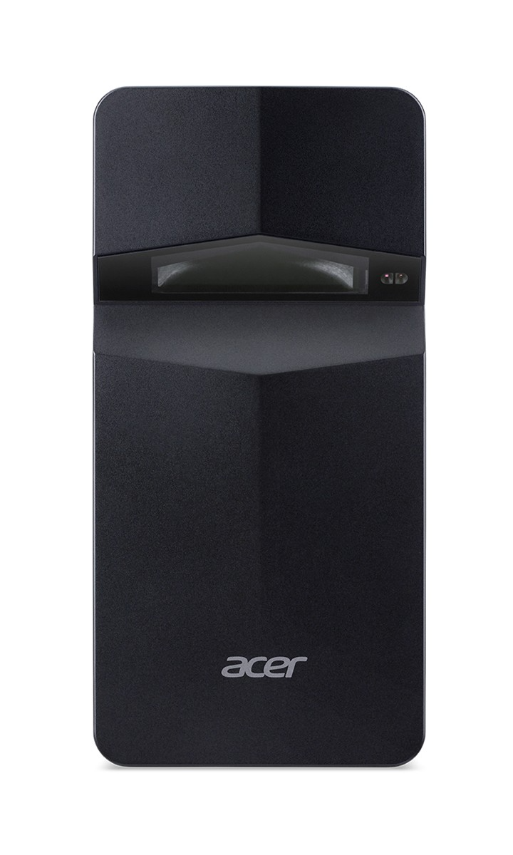 Fekete Acer külső merevlemezház ezüst logóval.