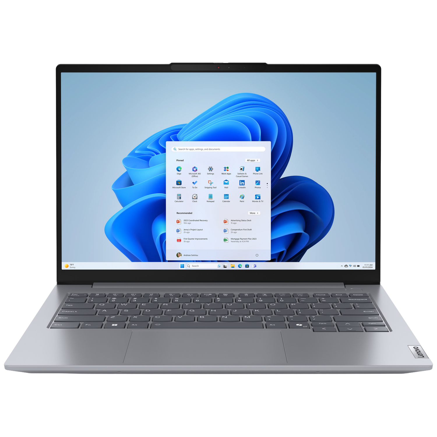 LENOVO ThinkBook 14 G7 ARP - 14 inch - AMD Ryzen 5 7535HS - 16 GB - 512 GB - Windows 11 Pro