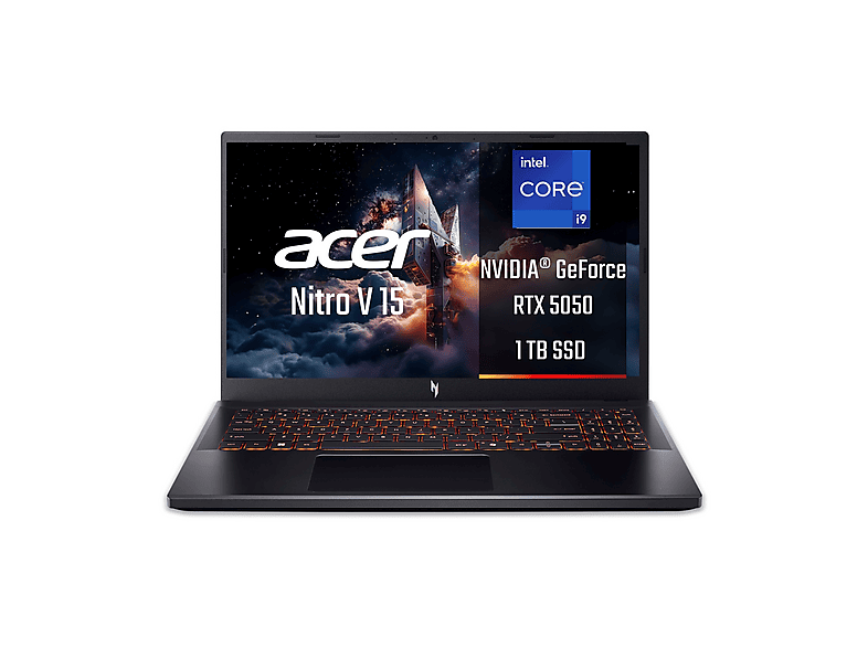 ACER Nitro V 15 ANV15-52-92F1 Notebook Gaming, 15,6 ", processore Intel® Core I9 13900H, NVIDIA GeForce RTX™ 5050, RAM 32 GB, 1024 GB SSD, Black, Windows 11 Home