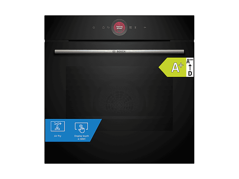 BOSCH HBG7341B2 FORNO INCASSO Capacità 71 l, dimensoni: L 59,4 cm - A 59,5 P 54,8 cm, Nero, classe A+