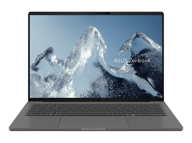 ASUS Zenbook A14 UX3407NA-QD043W, Notebook, mit 14 Display, Qualcomm® Snapdragon® X2 Elite Prozessor (53 MB Cache, bis zu 4.0 GHz), 32 GB RAM, 1 TB SSD, Qualcomm Adreno™ Onboard Graphics, Iceland Gray, Windows 11 Home