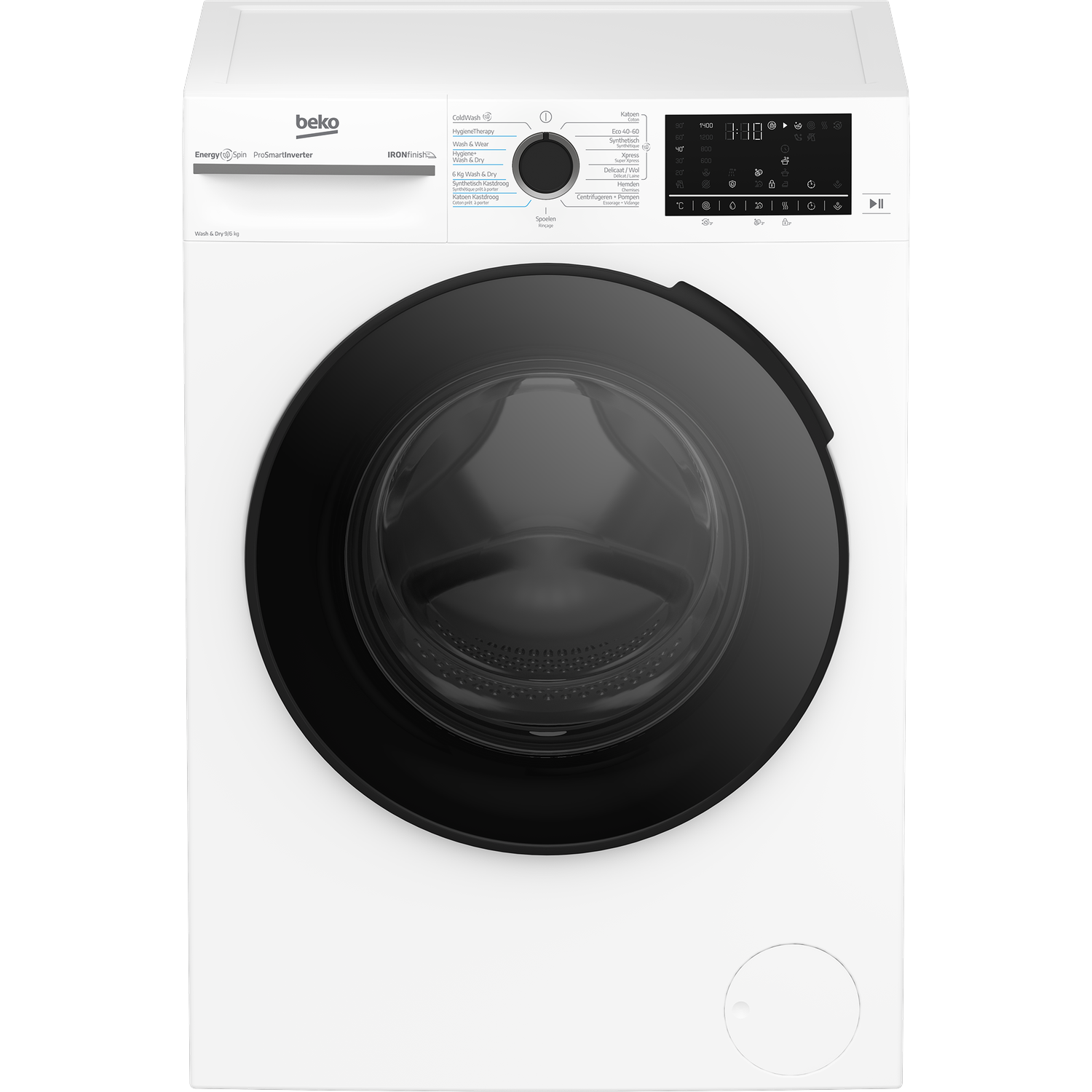 BEKO BM5DFT4941W - EnergySpin - Was-droogcombinatie - 9 kg + 6 kg - 1400 rpm - 76 dB Was-droogcombinatie afbeelding