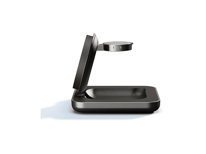 ZENS Nightstand Charger Pro 2 (Next Gen) Kabellose 2-in-1-Ladestation Apple, Samsung, Google, HMD, Honor, Xiaomi, Nothing 15 W + 5 W, Schwarz