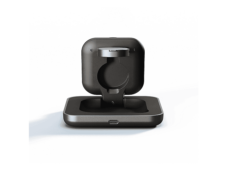 ZENS Nightstand Charger Pro 2 (Next Gen) Kabellose 2-in-1-Ladestation Apple, Samsung, Google, HMD, Honor, Xiaomi, Nothing 15 W + 5 W, Schwarz