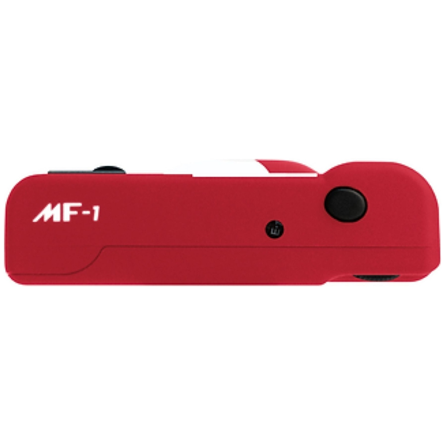 Un appareil rouge étiqueté "MF-1" avec des boutons noirs.