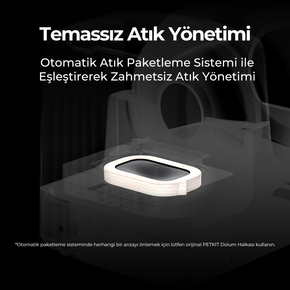 Siyah kapaklı beyaz, dikdörtgen bir kap karanlık bir zeminde duruyor.