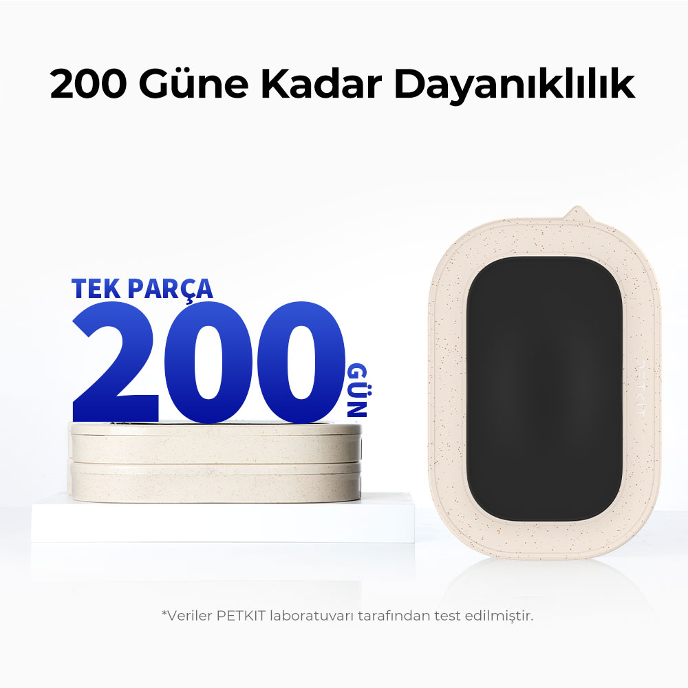 Siyah ek parçalı bej kap, yanında bir yığın ve 200 sayısı bulunur.