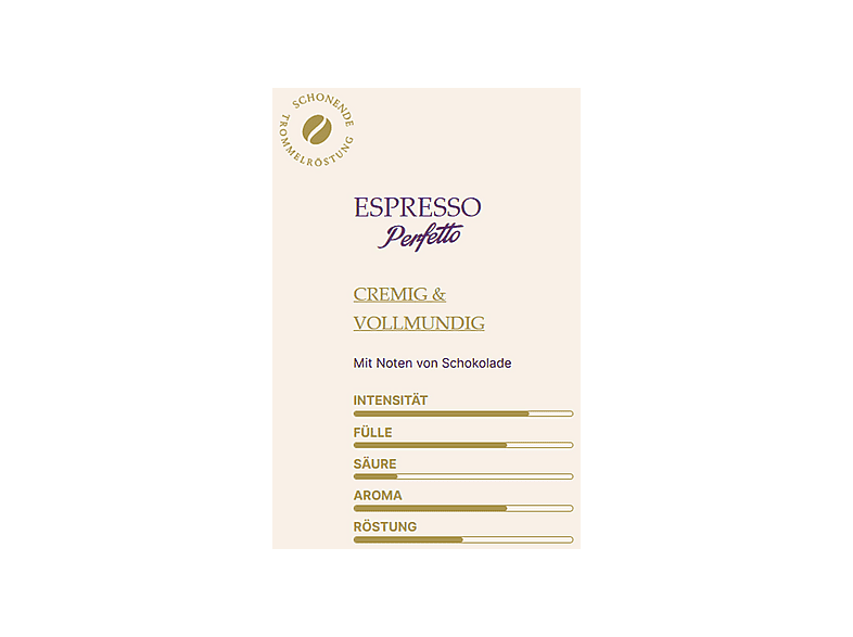 Caffé MOLINARI Espresso Perfetto - 1 kg Kaffeebohnen, Violett