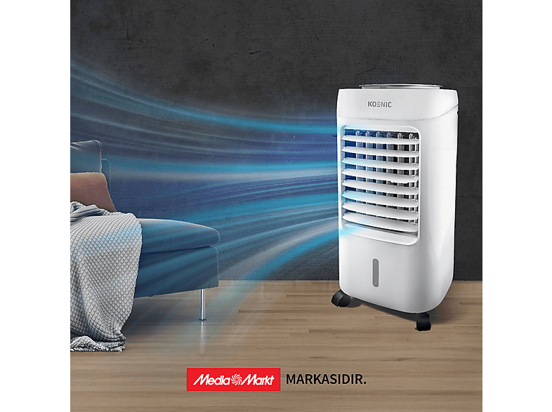 KOENIC KCC 65626 Air Cooler Hava Soğutucu Beyaz (65Watt) Fiyat
