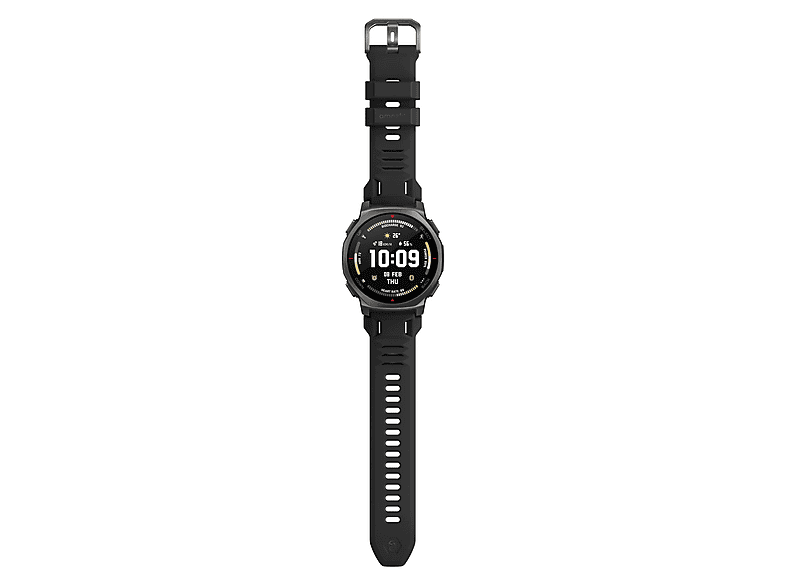 AMAZFIT T-Rex 3 Pro 44mm Smartwatch Titanlegierung, Aluminium, Kunststoff Silikon, 20 mm, Tactical Black