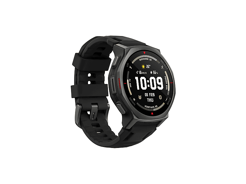 AMAZFIT T-Rex 3 Pro 44mm Smartwatch Titanlegierung, Aluminium, Kunststoff Silikon, 20 mm, Tactical Black