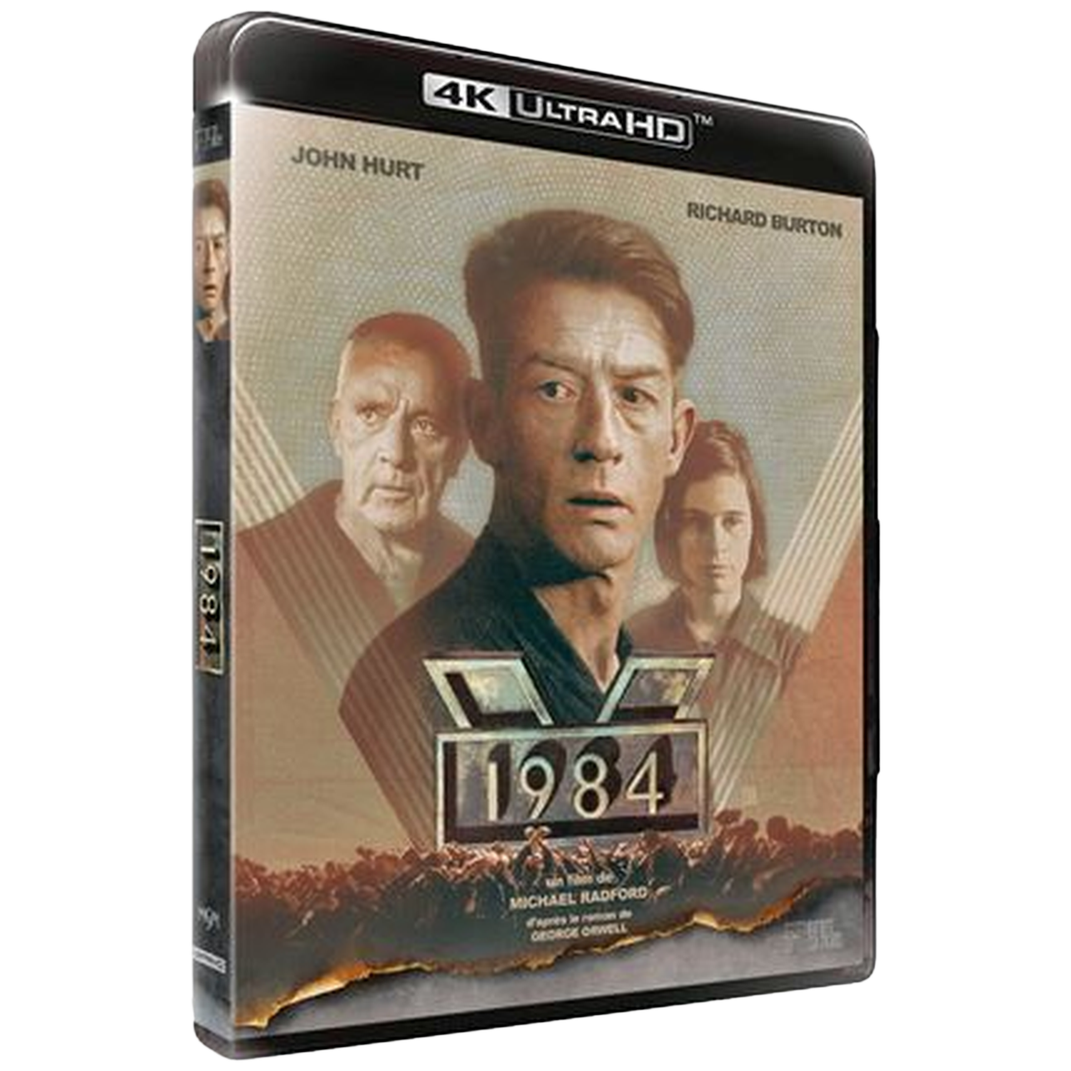 Blu-ray hoes voor "1984" met John Hurt en Richard Burton, 4K Ultra HD.