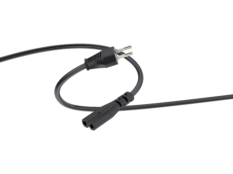 Cable de alimentación - Isy ICP-5003, 1.5 m, 2-pin, CEE 7/16 (Europlug), Negro