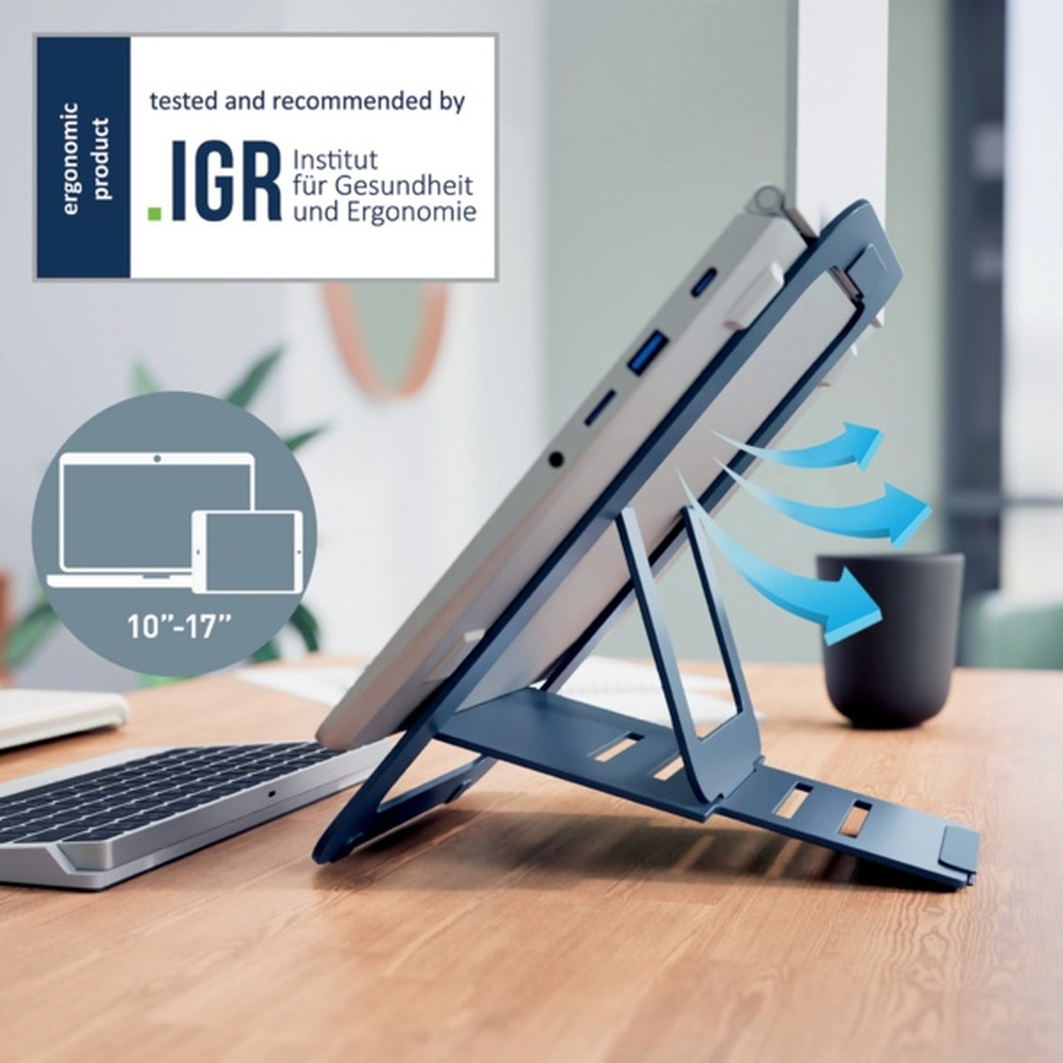 TigerDad Supporto Mobile Regolabile In Altezza Per Computer Portatile