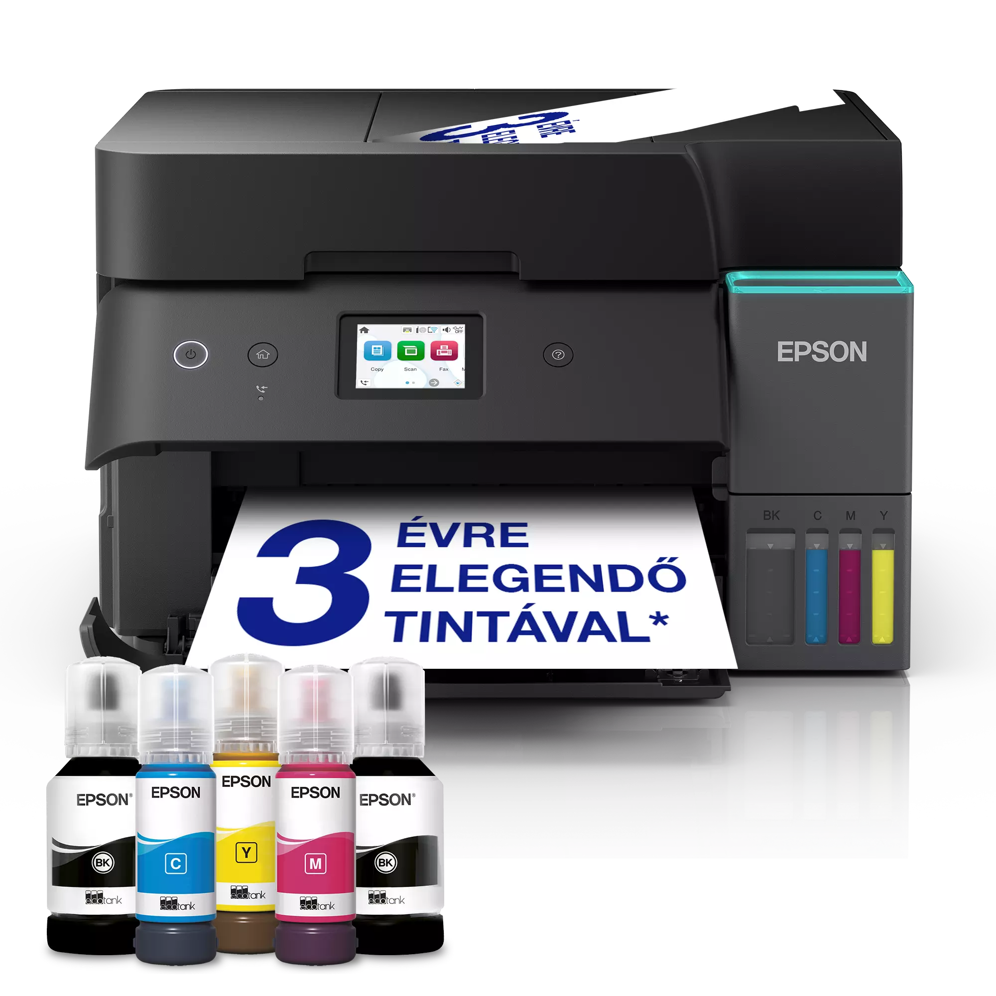 EPSON EcoTank L6390 multifunkciós színes DUPLEX WiFi/LAN külső tintatartályos tintasugaras nyomtató (C11CL40405)