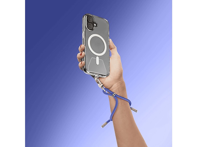 Cellular Line universal Strap Handschlaufe, Umhängetasche, für Smartphone Backcover, Blau; Handykette — Foto 2 von 3
