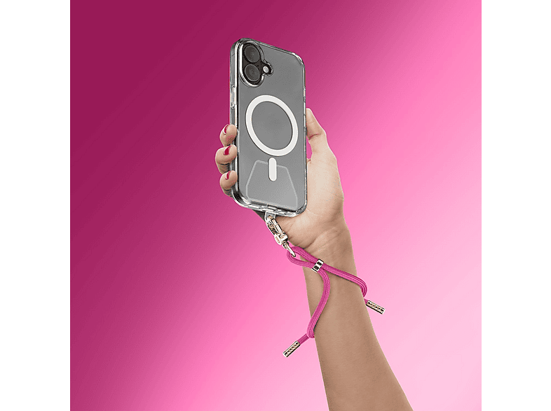 Cellular Line universal Strap Handschlaufe, Umhängetasche, für Smartphone Backcover, Pink; Handykette — Foto 2 von 3