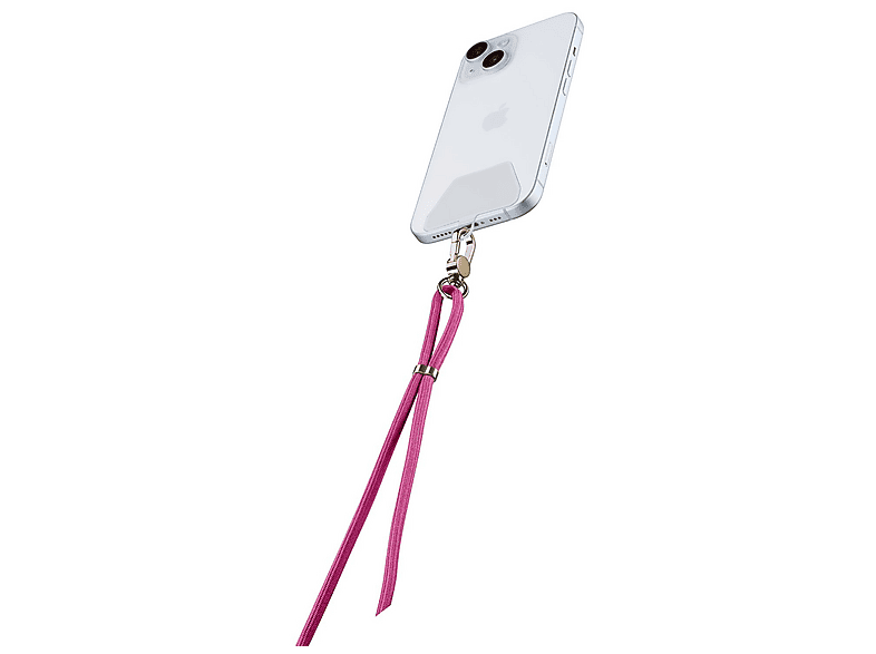 Cellular Line universal Strap Handschlaufe, Umhängetasche, für Smartphone Backcover, Pink; Handykette