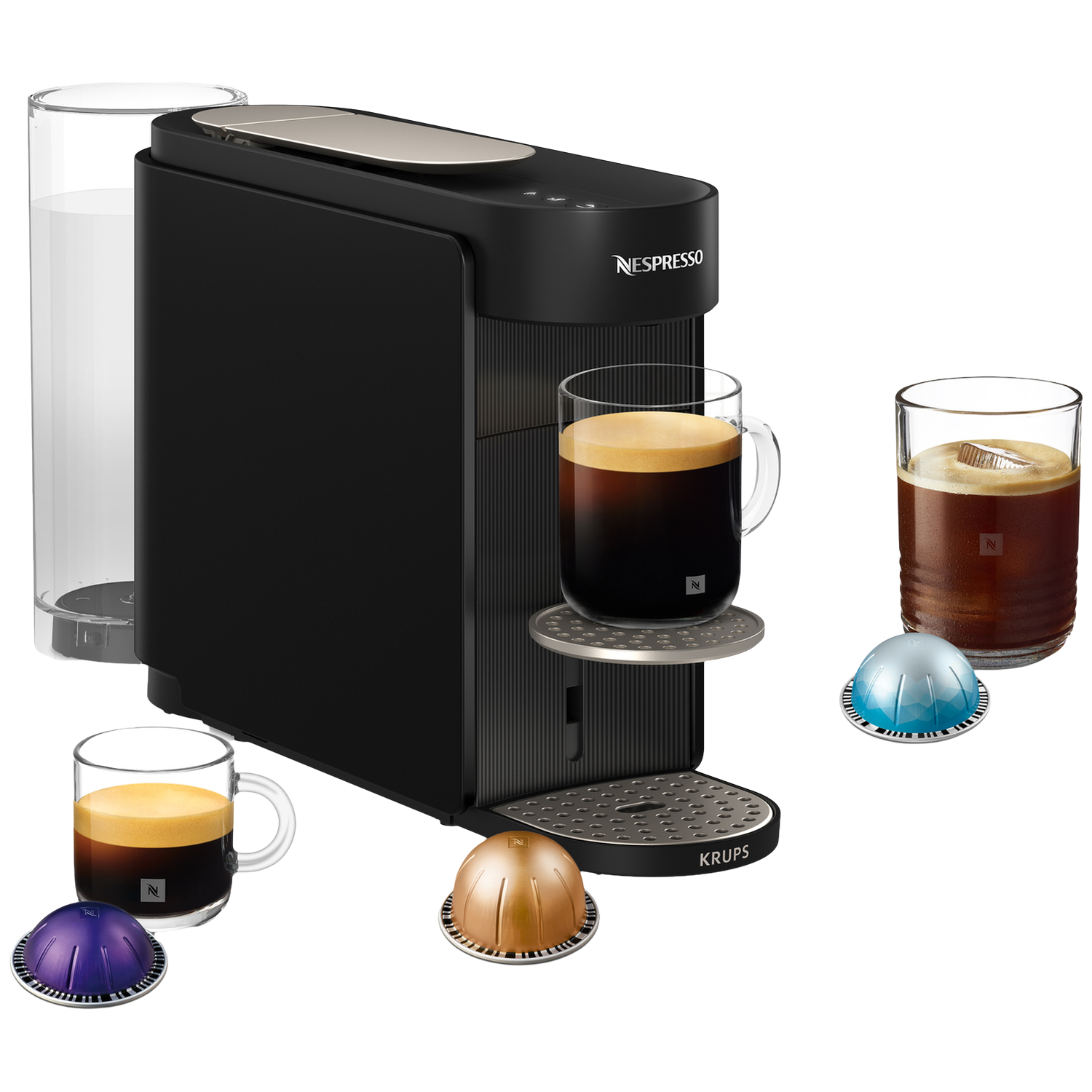 KRUPS Nespresso XN9408 Vertuo UP - Capsulemachine - Zwart